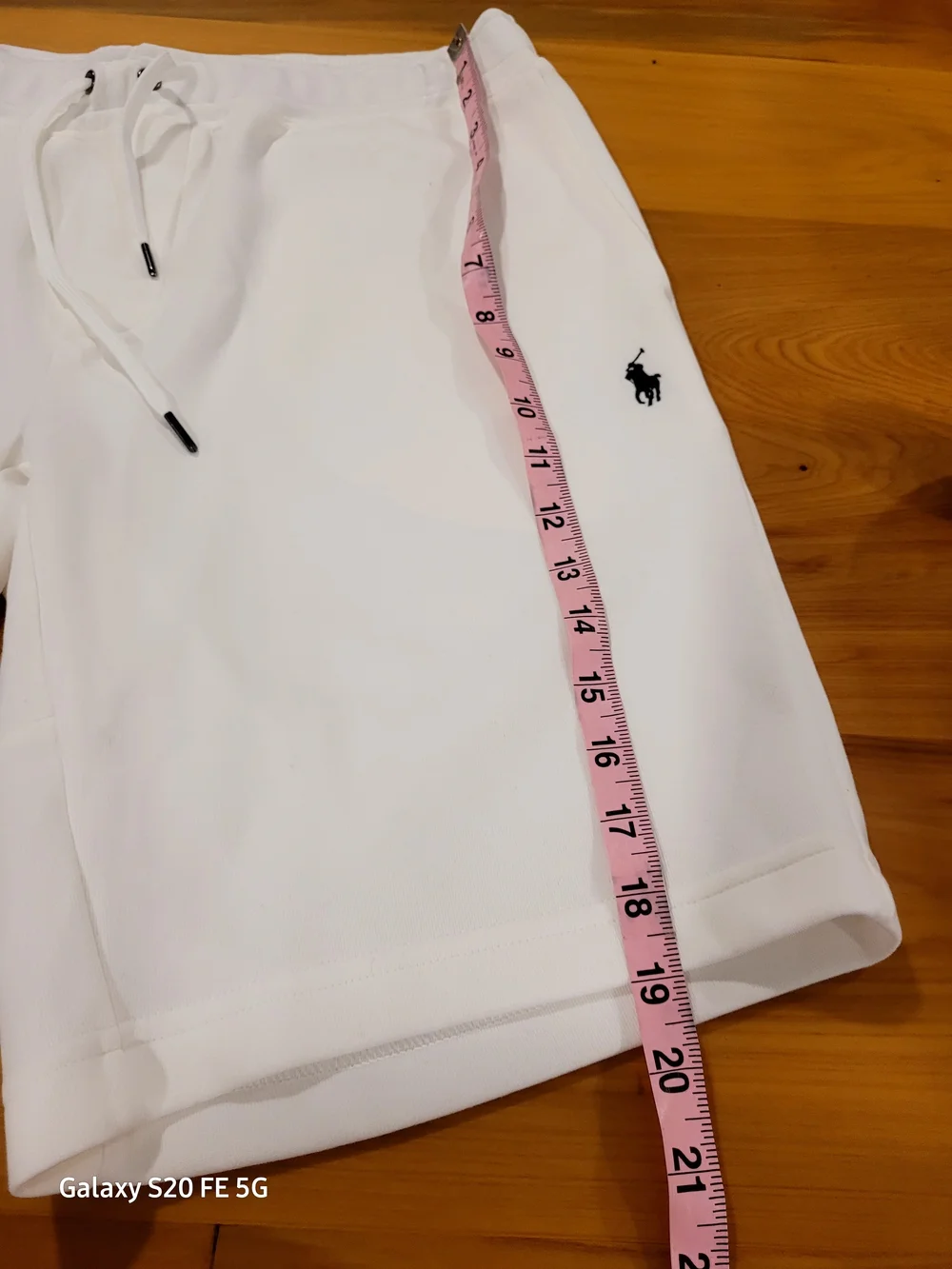 Ralph Lauren White Shorts with Blue & Gold Label